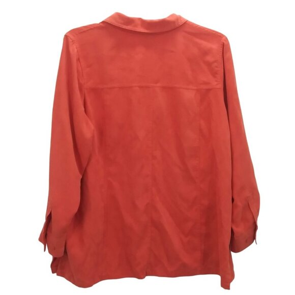 Avenue Size 18/20 Blouse Womens Button-Up Long Sleeve Collared - Picture 6 of 8